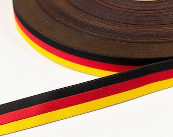 Germany flag woven ribbon black/red/gold