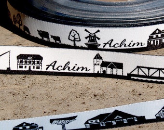 Achim web ribbon Northern Germany black/white