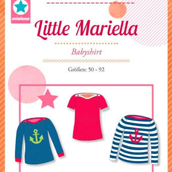 Papierschnittmuster „Little Mariella – Babyshirt" mialuna / farbenmix