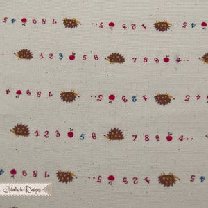 0.50 m Oxford (Canvas) “Hedgehog – Tréfle” Figures 19.40EUR/meter kokka