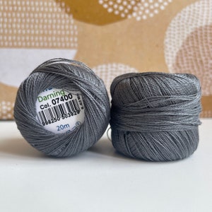 Darning yarn MEZ Darning cotton stone grey 4-ply