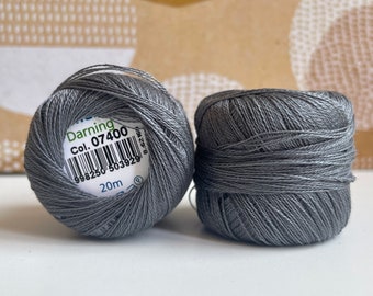 Darning yarn MEZ Darning cotton stone gray 4-ply