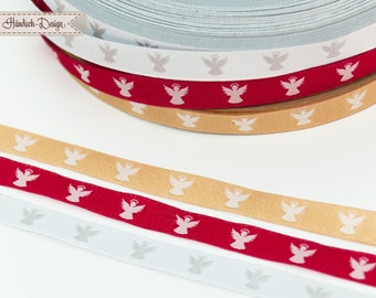 3 m (0.90EUR/meter) woven ribbon set Christkind hand design