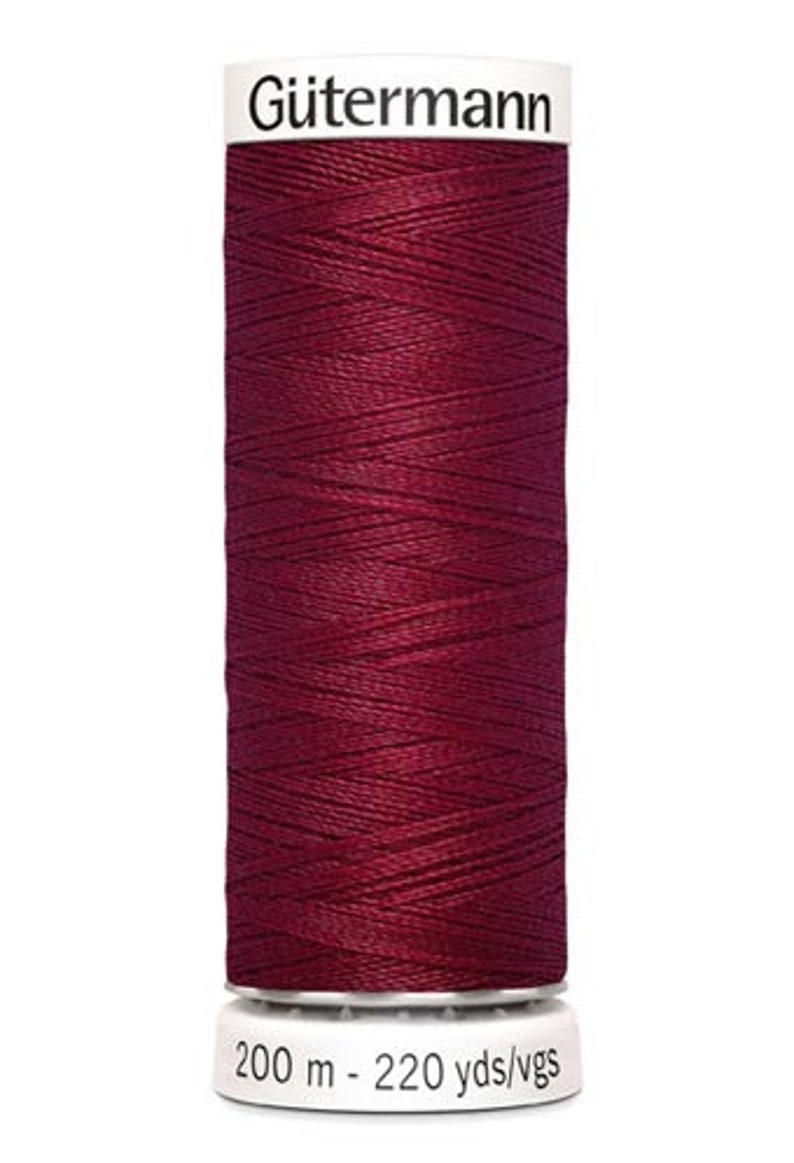 Sewing thread red tones 200 m 2.15EUR/100 m Gütermann 910 weinrot
