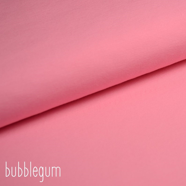 Bündchen glatt viele Farben 0,50m/0.54yd 9,50EUR/m 610 bubblegum