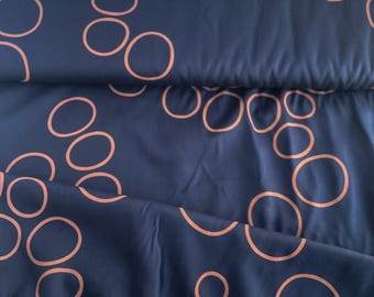 Tencel™ Lyocell Twill | Twill fabric Circle Around Indigo Night | Mind the Maker | Blouse fabric | Dress fabric
