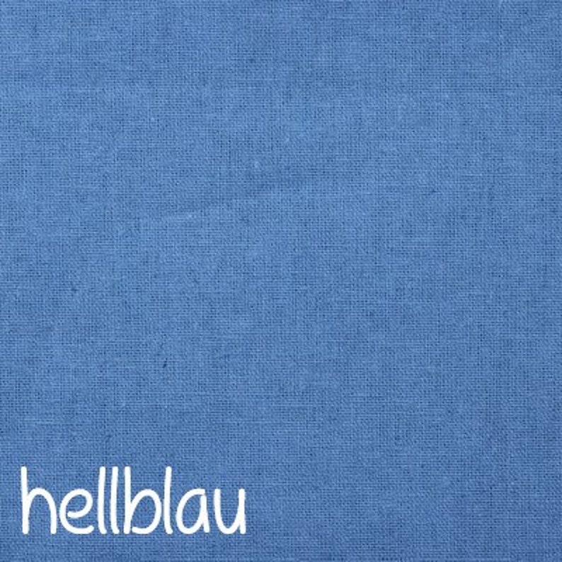 Baumwoll/Leinenstoff unifarben senfgelb hellblau für sommerliche Bekleidung wie Hosen, Röcke, Oberteile und Heimdekoartikel 17,50EUR/m hellblau