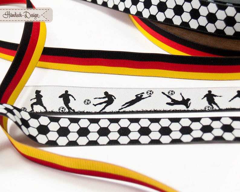Germany flag woven ribbon black/red/gold image 2