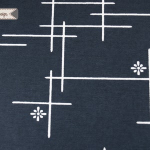 0.50 m/0.54yd organic canvas “merry hatch dusk – merryweather” grid 24.90EUR/meter birch fabric