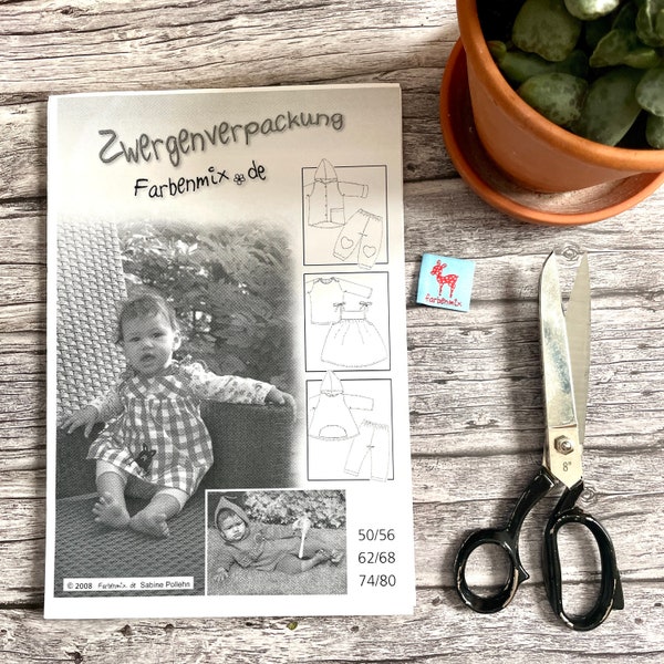 Papierschnittmuster „Zwergenverpackung – Baby-Kollektion" farbenmix