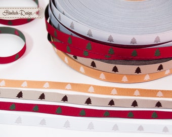 4 m (0.88EUR/meter) woven ribbon set Christmas tree, hand-designed