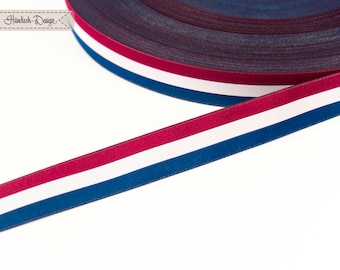 France flag ribbon blue/white/red