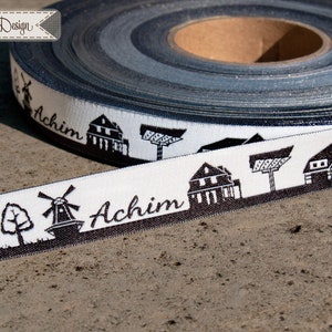 Achim web ribbon Northern Germany black/white image 3