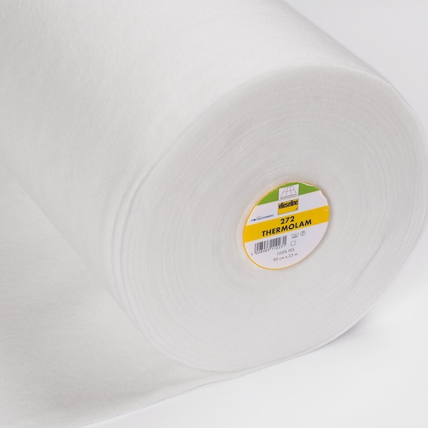 Thermolam 272 white fleece line / Freudenberg 5.50EUR/meter 0.50 m/0.54yd