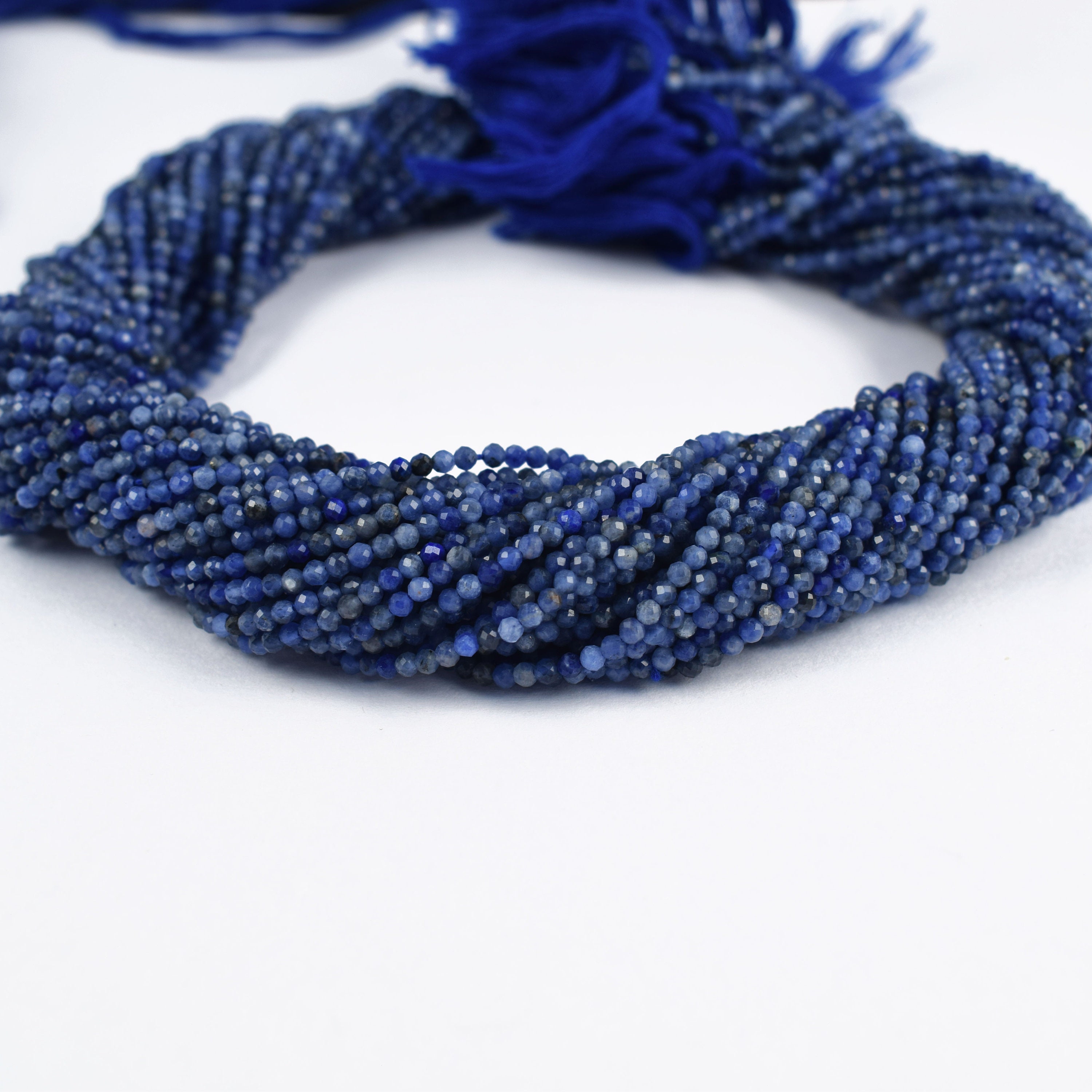 5 Strands Finest Quality Blue Sodalite Rondelles Blue - Etsy