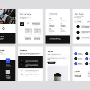 MURO - Modern Vertical A4 Powerpoint Template Presentation, Creative ...