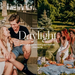 10 Presets para Lightroom: Luz do Dia, Leve e Arejado, Filtro Brilhante para Blogueiros, Preset de Verão para Influenciadores, Filtro Estético para Instagram