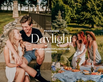 10 ajustes preestablecidos de Lightroom: luz diurna, luz y amplitud, filtro brillante para blogueros, ajuste preestablecido de verano para influencers, filtro estético para Instagram