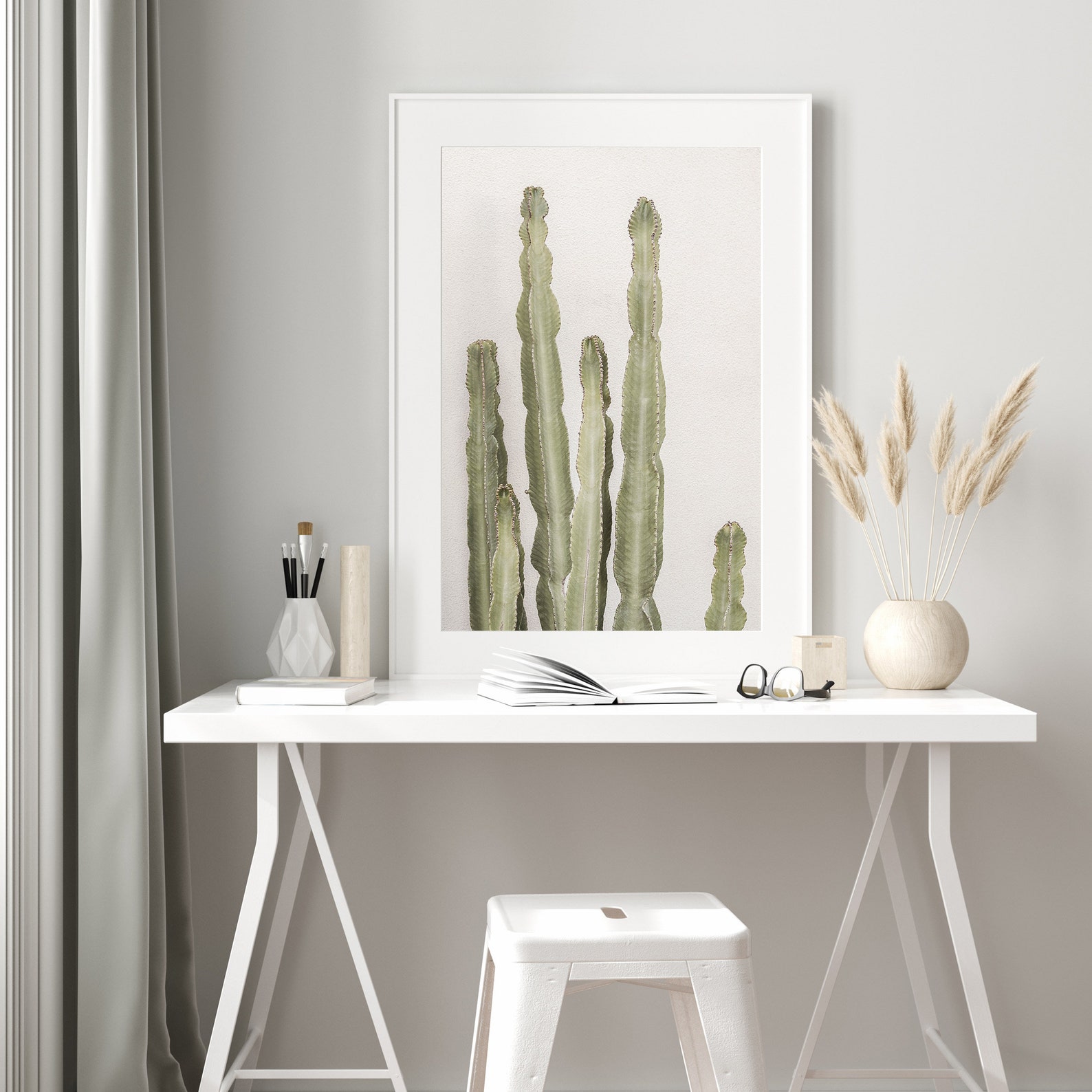 Cactus Print Wall Art, Digital Prints, Cactus Poster, Cactus Prints, Tropical Decor, Printable