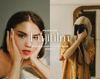 10 FUJI FILM LIGHTROOM Presets Mobile & Desktop, Film Preset, analoges Preset, Instagram-Filter, Polaroid-Preset, Reise-Presets, Vintage-Look
