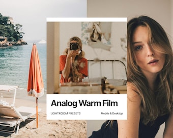 10 ajustes preestablecidos de Lightroom para películas cálidas analógicas (móviles y computadoras de escritorio): estilo retrato