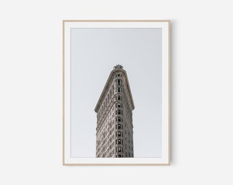 Flatiron Building Print, New York City Wall Art, Digital Prints, Poster, Printable Wall Art, Architecture Photography