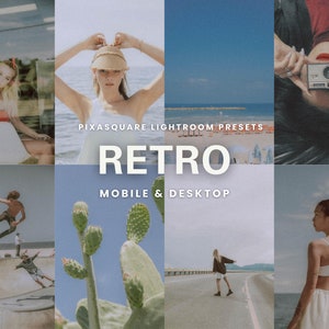 10 Retro Look Lightroom Presets, Mobile And Desktop Preset, Analog Film Preset, Film Instagram Filter, Grain Presets, Vintage Preset