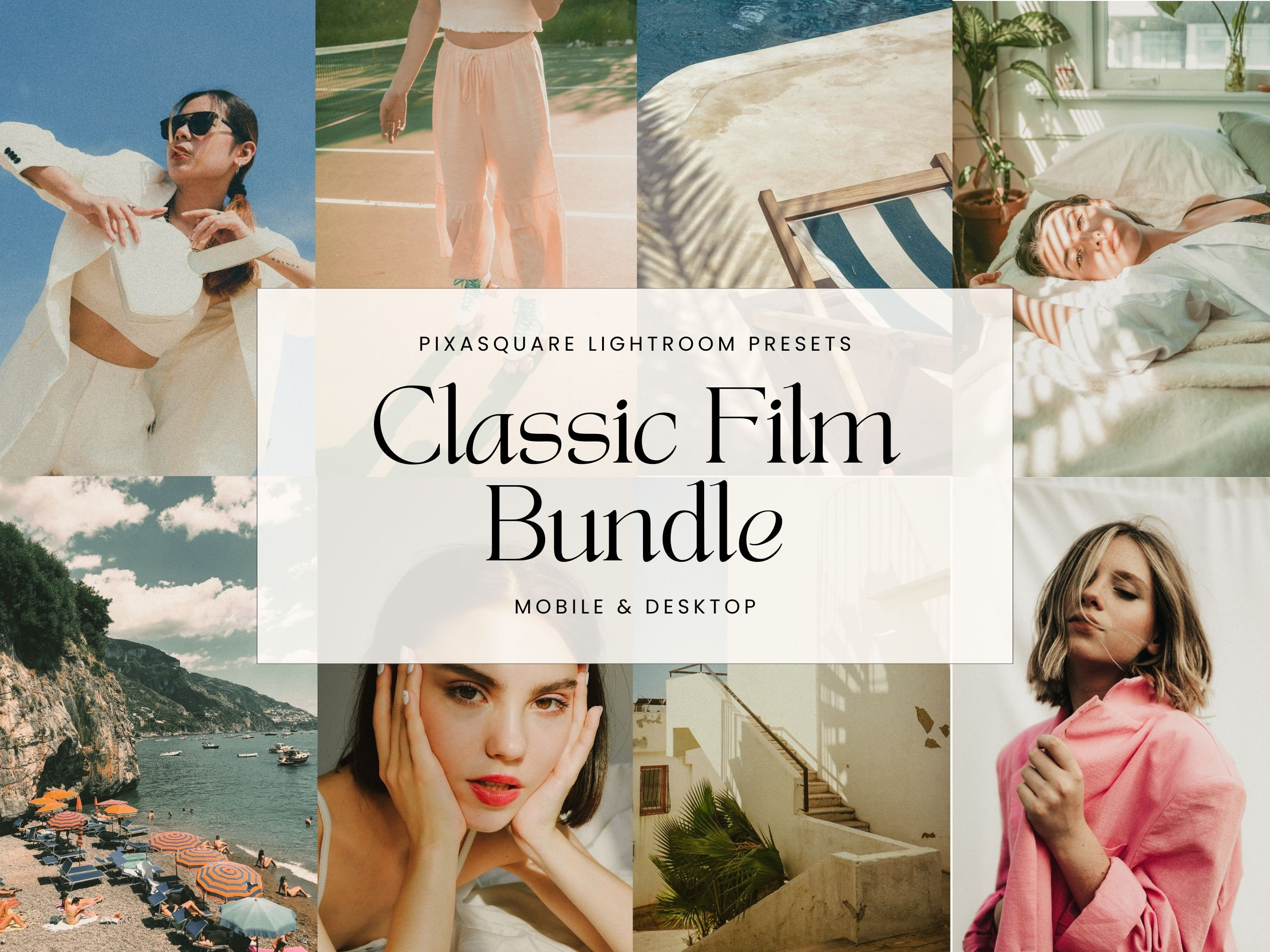 100 Classic Film Lightroom Presets Bundle Mobile & Desktop, Analog Film Look, Kodak Film, Vintage Instagram Filter, Fuji Film, 35mm Film,