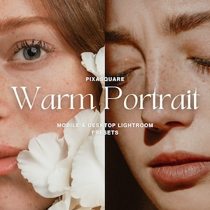 5 Portrait Lightroom Presets, Mobile und Desktop, Perfect Skin, Beauty Vibrant Selfie, Studio Presets, Instagram Filter, Headshot Presets