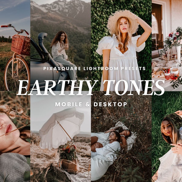 Earth Tones Mobile Lightroom Presets, Earthy Nature Filters, Travel Presets, Warm Rich Tones Presets Outdoor Photography, Blogger Presets