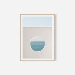 Ocean View Wall Art, Digital Prints, Summer Art Prints, Ocean Water Wall Art, Printable Wall Art, Minimal Neutral Photography