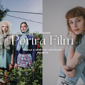 10 KODAK Portra Lightroom Mobile & Desktop Presets, Influencer Preset, Film Look, Fuji Film Grain Instagram Filter, Vintage Analog Presets