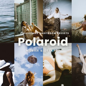 POLAROID LOOK PRESETS, 5 Lightroom Mobile Presets, Retro Preset, Film Instagram Filter, Vintage Preset, Travel Presets, Influencer Bloggers,