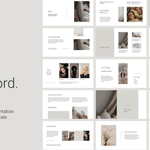 BORA - Stylish Keynote Template Presentation, Modern and Minimal Creative Portfolio Layout Design