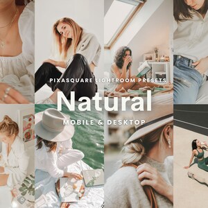10 Natural Lightroom Presets, Mobile Preset, No Filter Presets, Outdoor Photo Filter, Light and Airy, Instagram Influencer Lifestyle Blogger