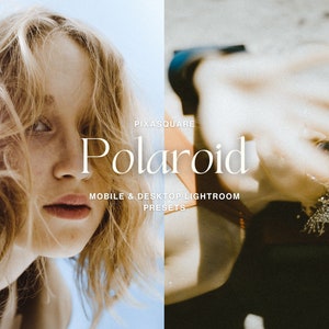 POLAROID LOOK PRESETS, 5 Lightroom Mobile Presets, Instant Camera, Bloggers, Disposable Film presets, Analog Grain Filter, Retro Editing