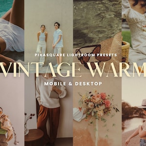 10 Lightroom Presets, Vintage Warm Preset, Mobile Lightroom Preset, Retro Analog Preset, Film Instagram Filter, Vintage Grain Presets