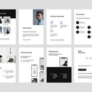 MURO - Modern Vertical A4 Powerpoint Template Presentation, Creative ...