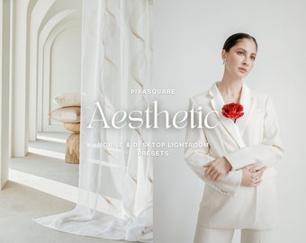 Aesthetic Neutral Lightroom Mobile & Desktop Presets, Blogger Presets, Moody Presets, Beige Presets, Instagram Filter, Influencer Presets