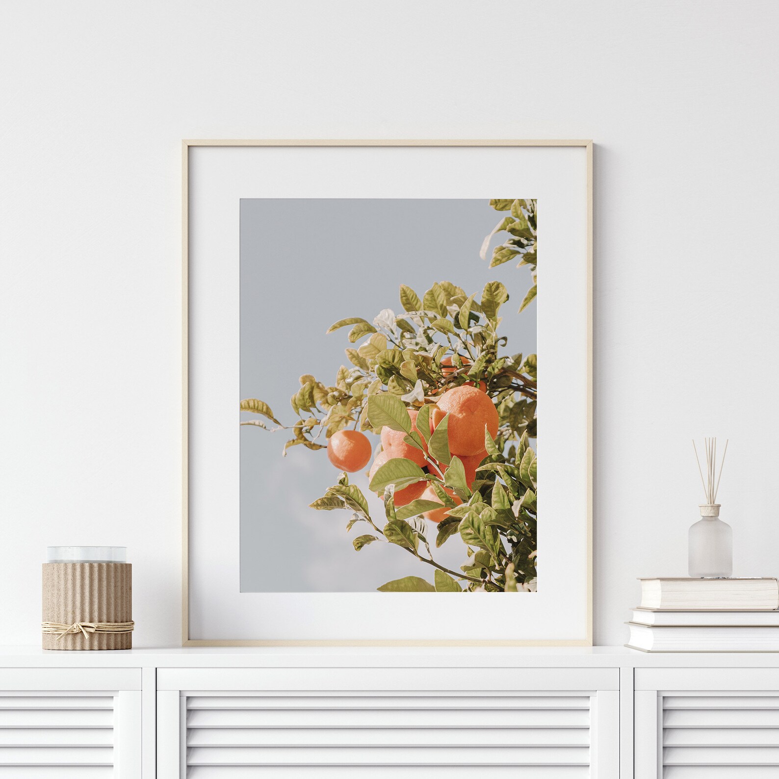 Orange Fruit Fruit Wall Decor Orange Tree Wall Art Print Etsy