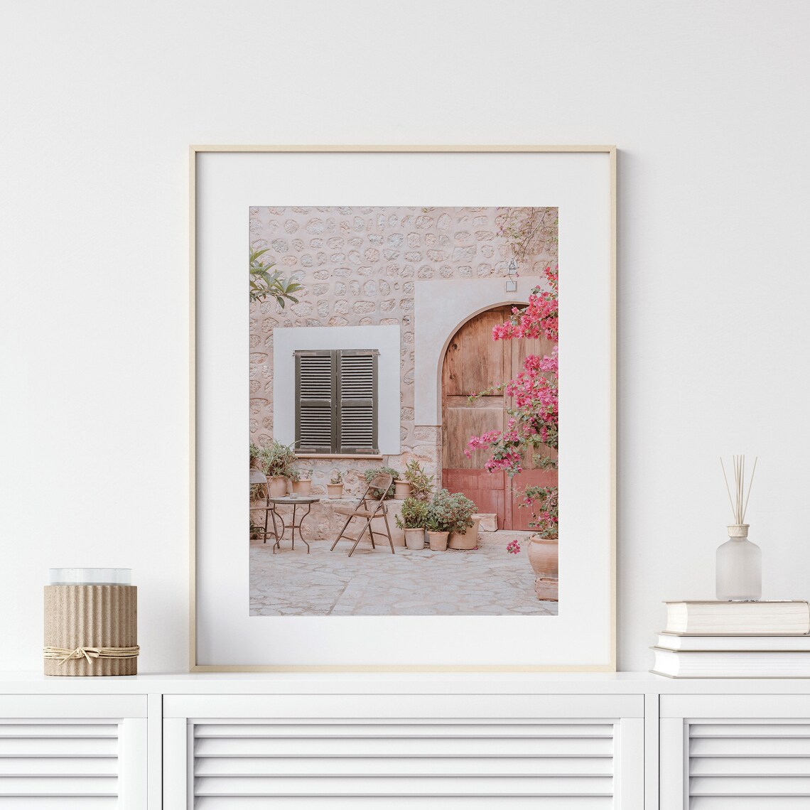 Mediterranean Print Wall Art Digital Prints Village Print | Etsy