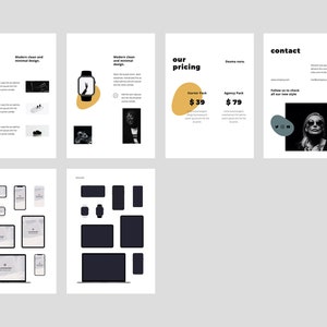 MOSY - Stylish Vertical A4 Powerpoint Template Presentation, Creative ...