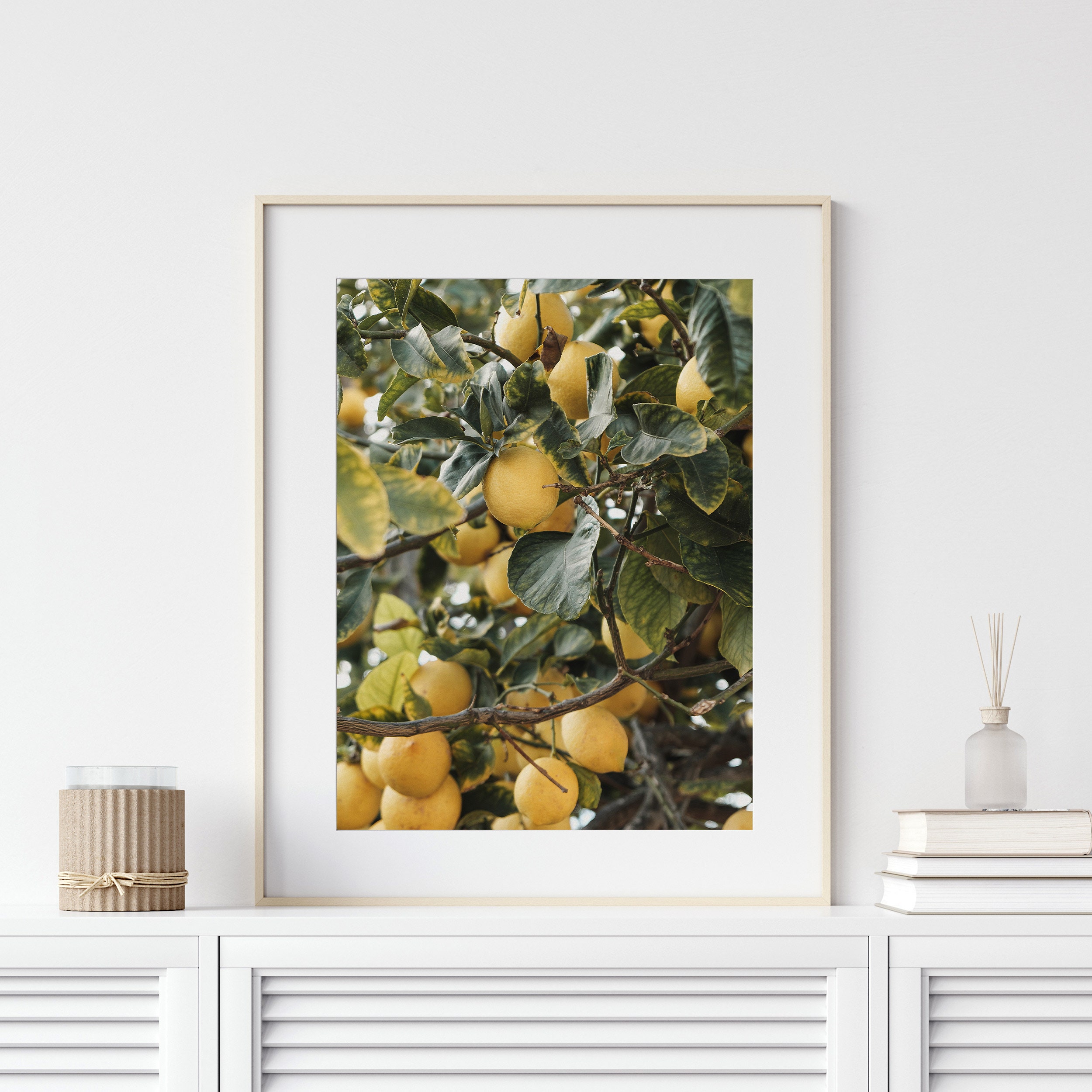 Lemon Citrus Fruit Lemon Tree Lemon Tree Wall Art Print Etsy