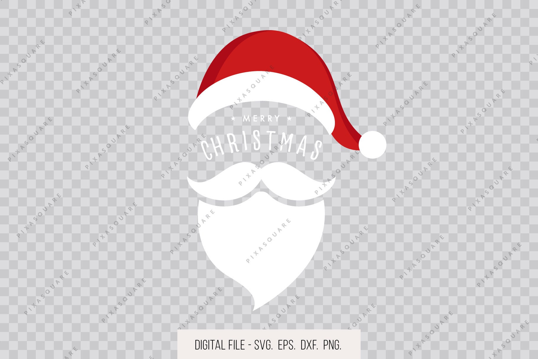 transparent santa beard