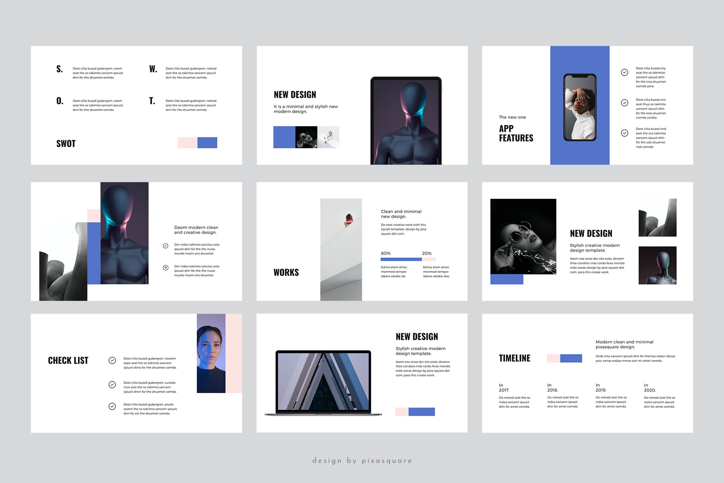 Stylish Powerpoint Design POLA - Stylish Design Powerpoint Presentation Template - Etsy