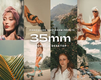 10 ajustes preestablecidos de Lightroom, ajustes preestablecidos de aspecto de película de 35 mm, ajustes preestablecidos para móviles, ajustes preestablecidos analógicos retro, filtros de Instagram, ajustes preestablecidos vintage, ajustes preestablecidos de viajes para bloggers