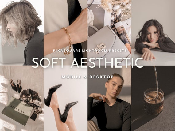 10 Soft Aesthetic Lightroom Presets Mobile & Desktop, Natural Light Presets, Minimalistic Aesthetic, Instagram Presets, Influencer Blogger