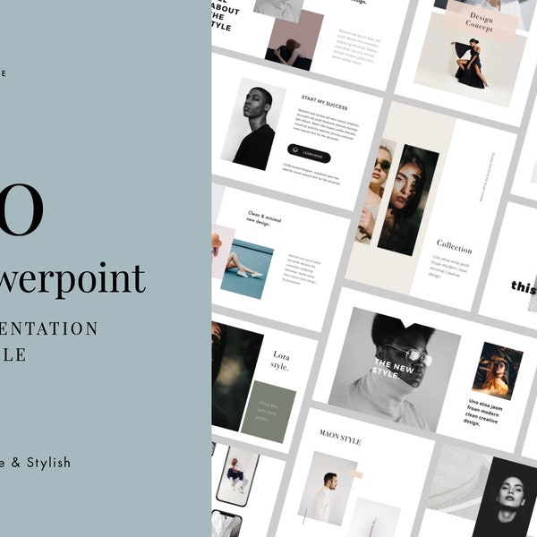 85% OFF - 20 - Powerpoint Templates Präsentationspaket. Im kreativen, schlichten, minimalen, modernen Design.