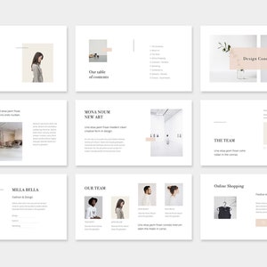 MAON Modern Powerpoint Template - Etsy