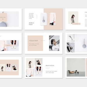 MAON Modern Powerpoint Template - Etsy